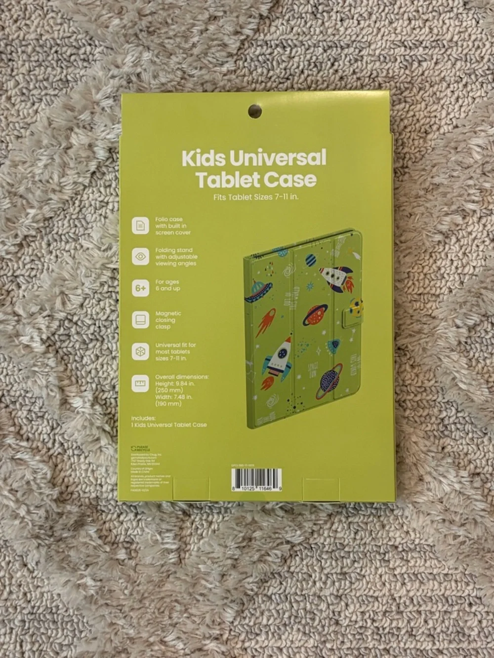 NIB Universal Kids Tablet Cover - Green Dodo - Fits 7